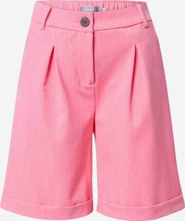 Fransa Wide leg Pleat-Front Pants 'Milena' in Pink: front