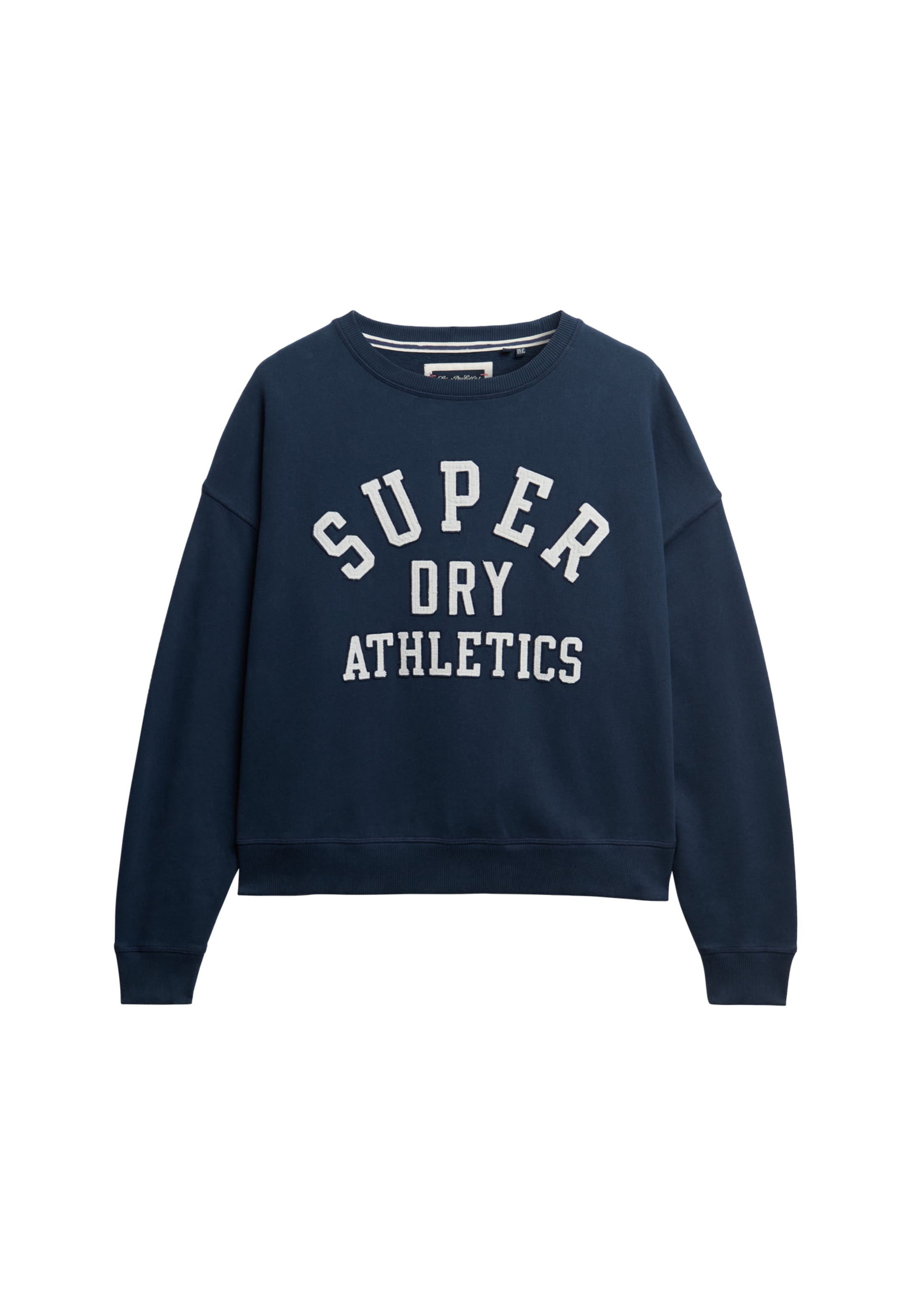 Superdry Sweatshirt 'Athletic Essentials' in Blauw: voorkant