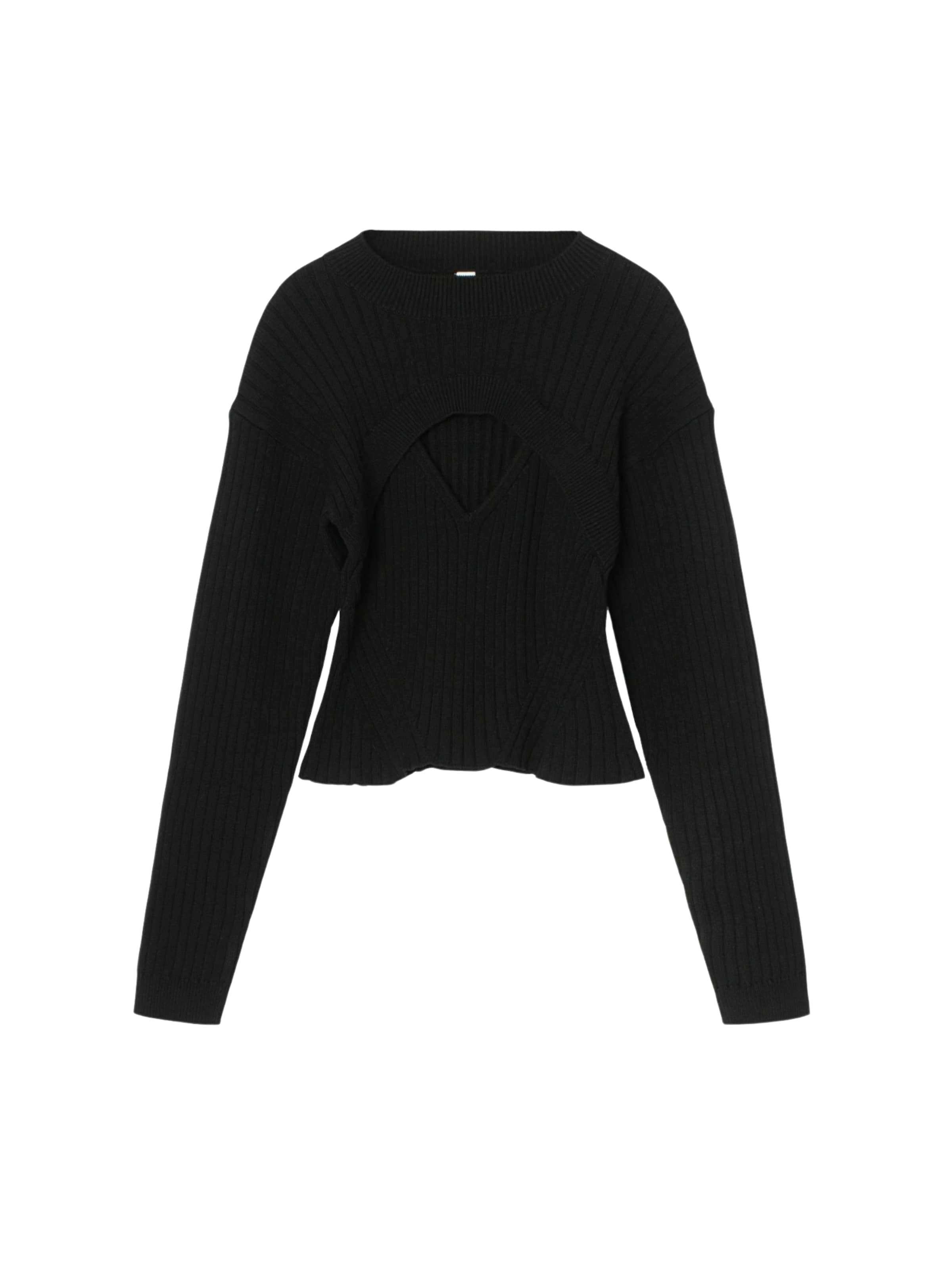 Pull-over 'Vivian' Résumé en noir : devant