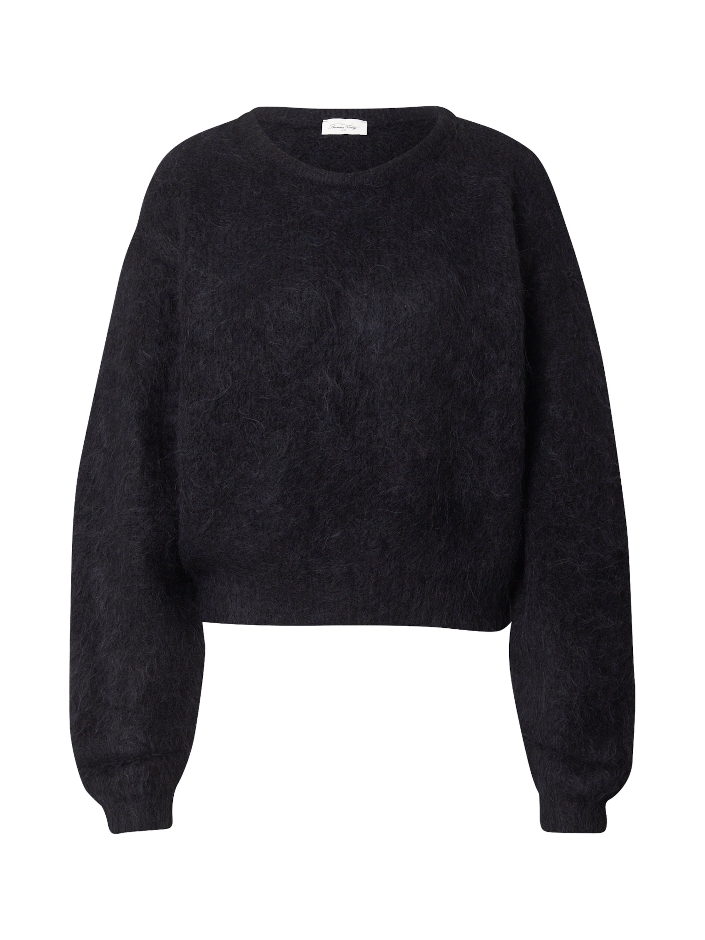 AMERICAN VINTAGE Пуловер 'NIBY' в черно: отпред