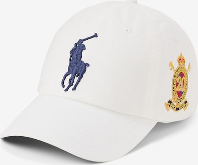 Kepurė iš Polo Ralph Lauren, spalva – tamsiai mėlyna / aukso geltonumo spalva / raudona / balta, Prekių apžvalga