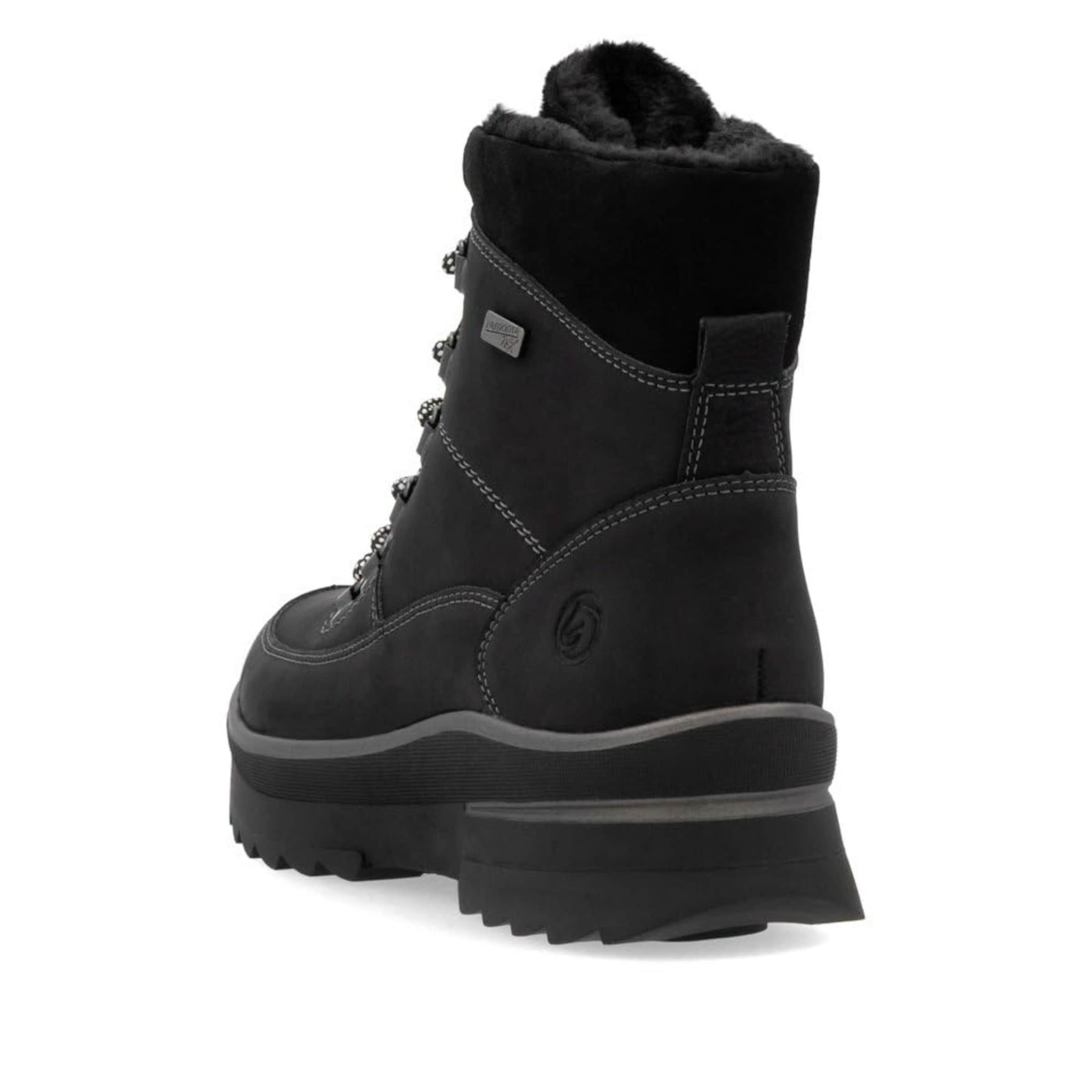 REMONTE Schnürstiefel in Schwarz