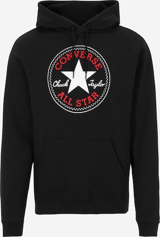 CONVERSE Sweatshirt 'Go-To All Star' i svart: framsida