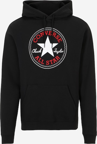 CONVERSESweater majica - crna boja: prednji dio