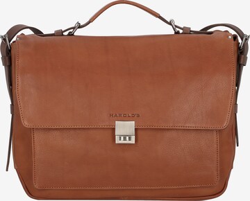 Harold's Document Bag in Brown: front