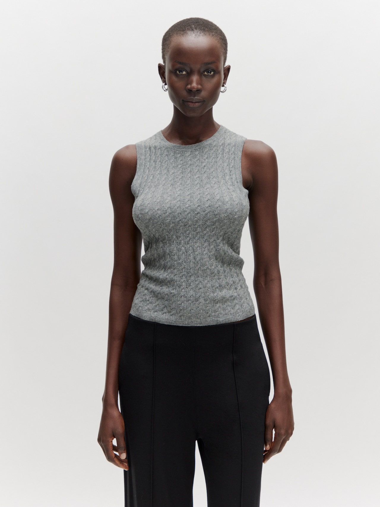 EDITED Produkte Top 'Leona' graumeliert