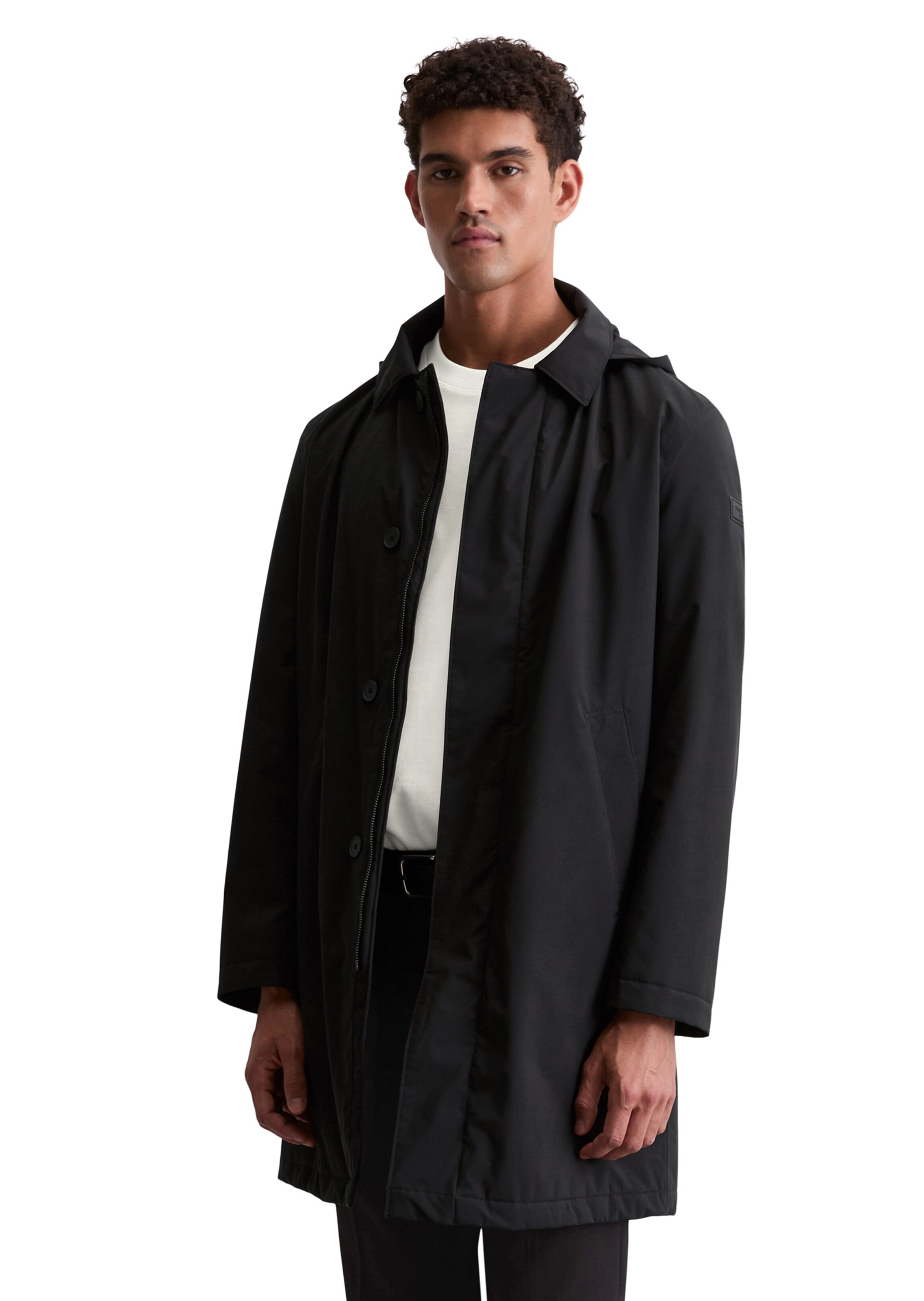 Marc O'Polo Mantel in Schwarz: Vorderseite