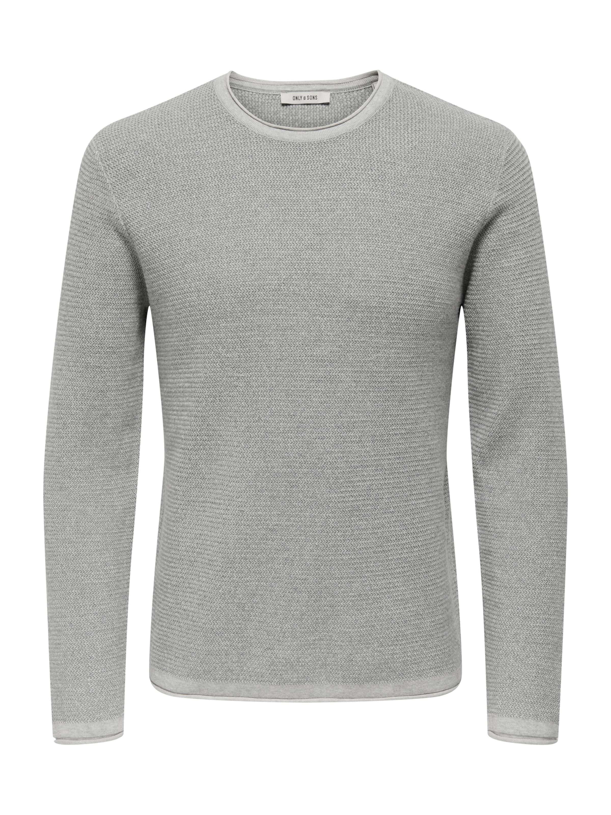 Only & Sons Sweater 'ONSERIC' in Grey: front