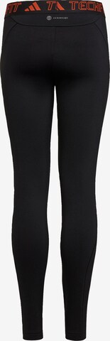 ADIDAS SPORTSWEAR - Skinny Pantalón deportivo 'Techfit Warm Long' en negro