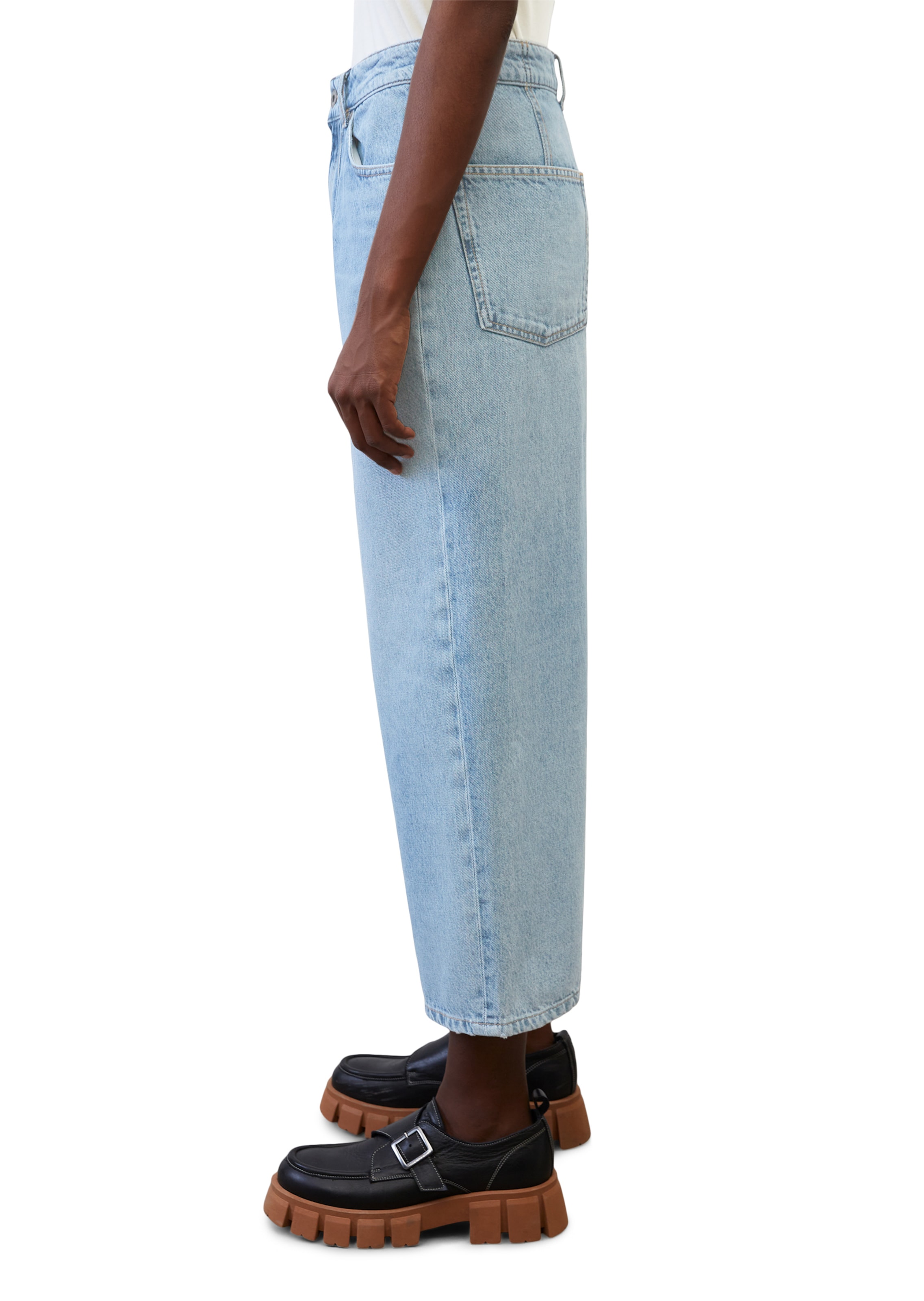 Marc O'Polo - Perna larga Calças de ganga 'Solma' em azul