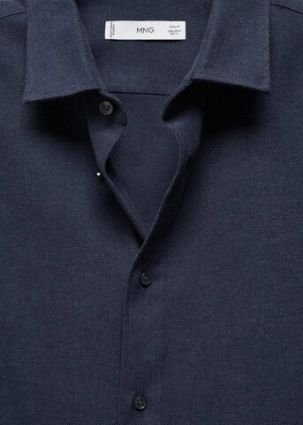 MANGO MAN Slim fit Button Up Shirt 'Lanza' in Blue