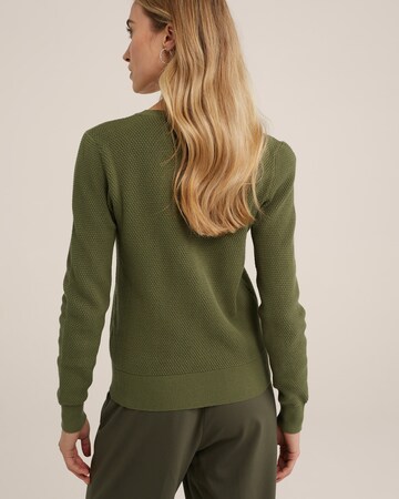 WE Fashion Knit Cardigan in Green