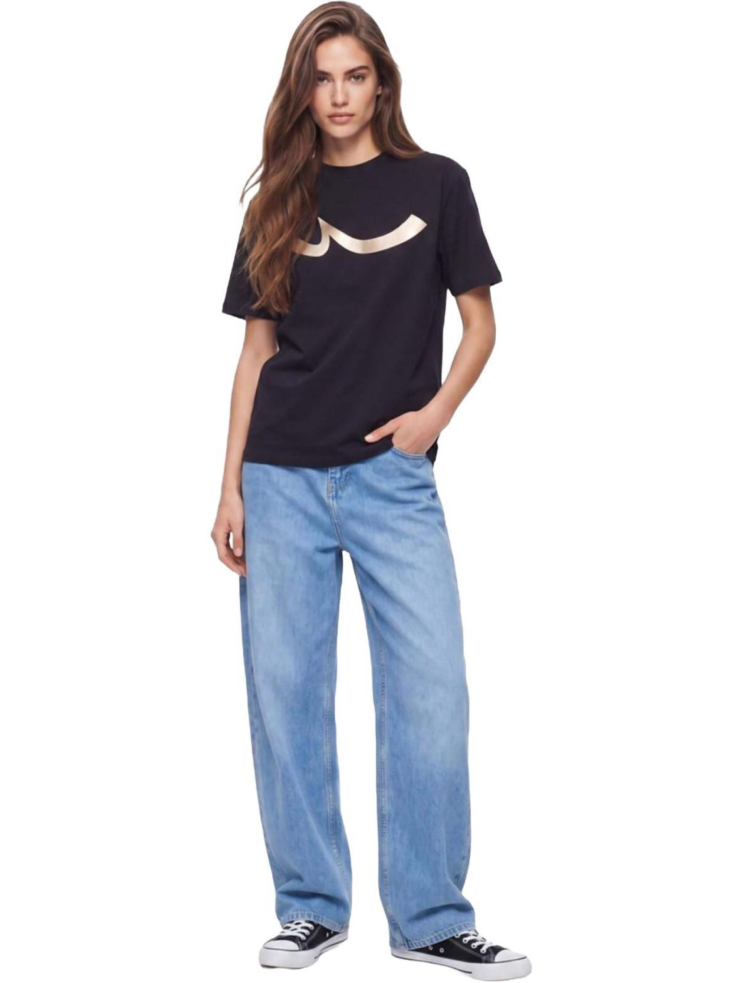 Maglietta 'Printed T-Shirt' di LTB Jeans in nero: frontale