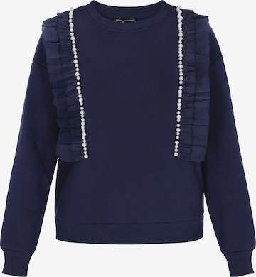 faina Sweatshirt in Blauw: voorkant