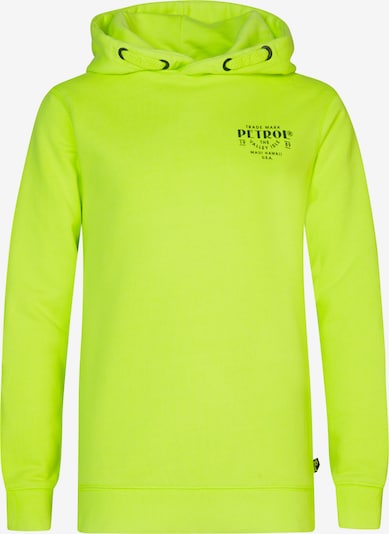 Petrol Industries Sweatshirt 'Blissful' in Neon yellow / Black, Item view
