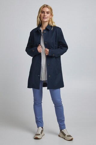 Fransa Between-Seasons Coat 'FRESCAS 1' in Blue