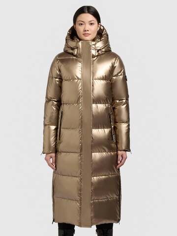 khujo - Sobretudo de inverno 'Hedd' em ouro: frente