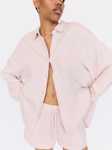 Pull&Bear Pusero värissä vaaleanpunainen: etupuoli