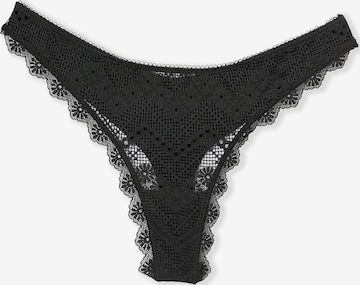 ETAM Thong 'Eclipse' in Black: front
