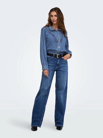 ONLY - Blusa 'ONLELLIE' en azul