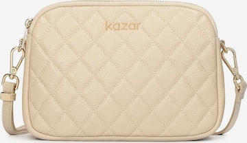 Borsa a tracolla di Kazar in beige: frontale