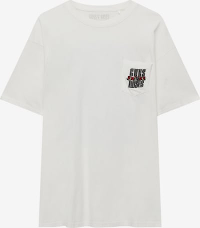 Pull&Bear Shirt in de kleur Rood / Zwart / Wit, Productweergave