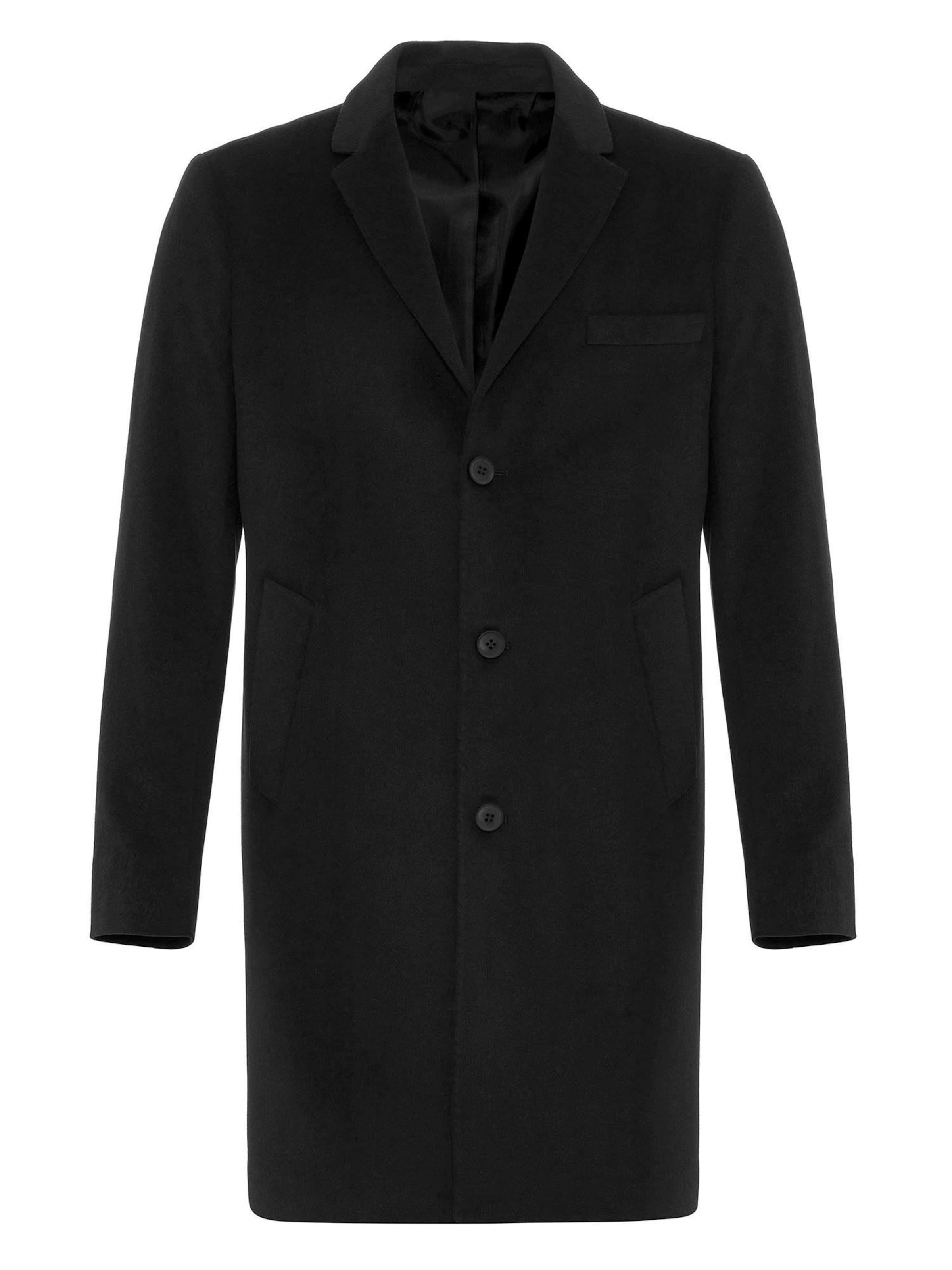 Cappotto di mezza stagione di Antioch in nero: frontale