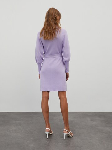 EDITED Knitted dress 'Malene' in Purple