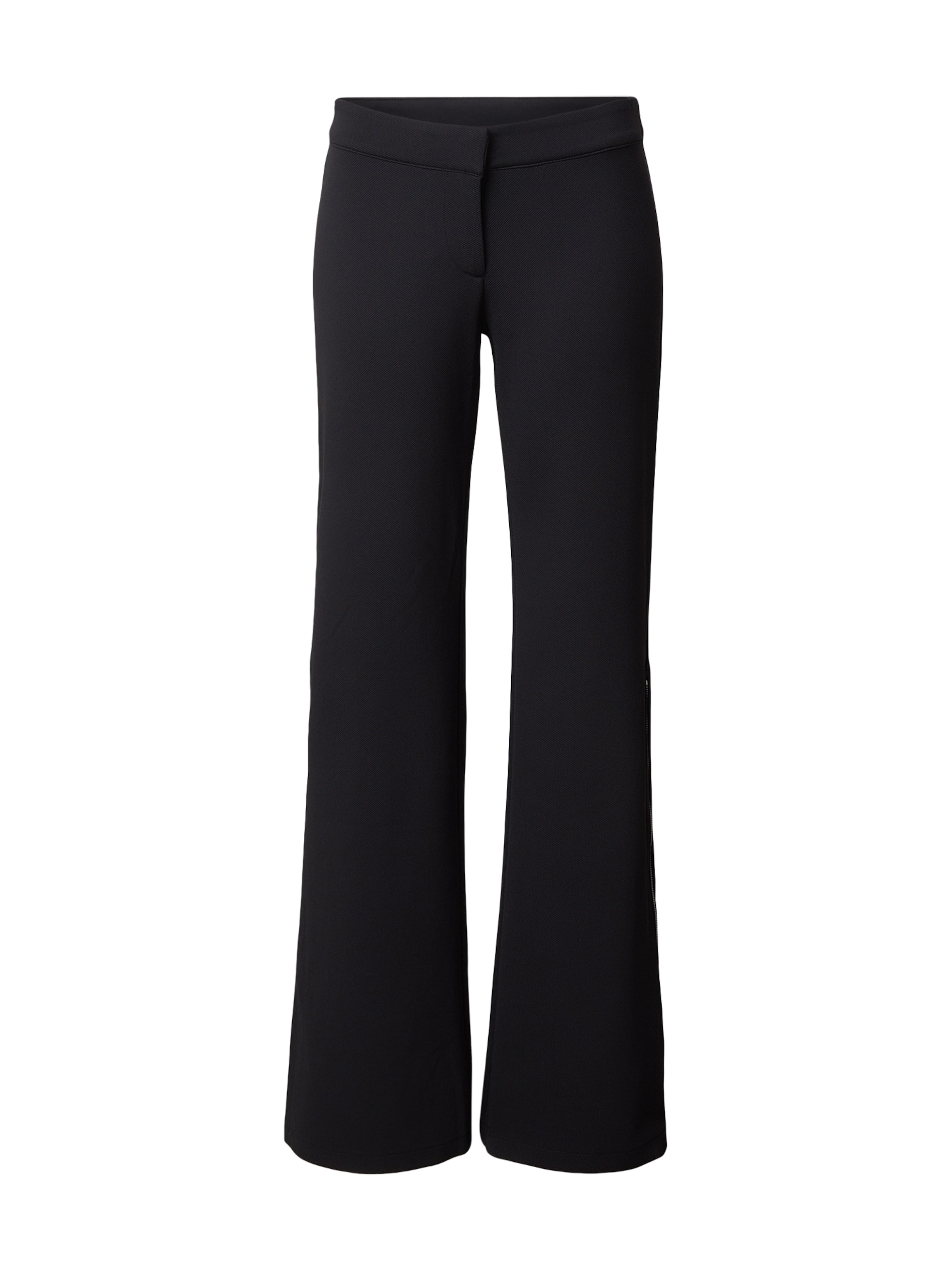 WEEKDAY - Bootcut Pantalón 'Zoey' en negro: frente