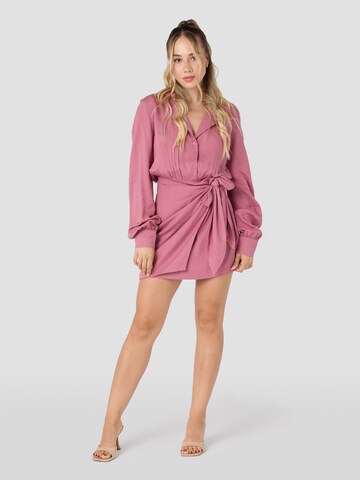 Laurella - Vestido camisero en rosa