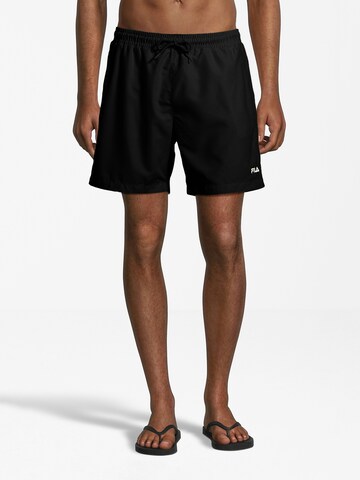 FILA Zwemshorts 'SOMALIA' in Zwart: voorkant