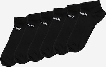 Chaussettes de sport Reebok en noir : devant