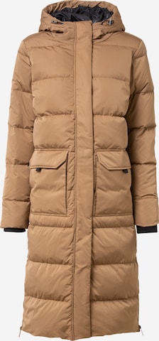 Fransa Winter Coat in Brown: front