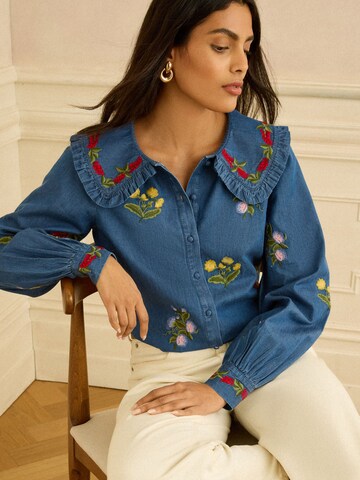 love & roses Bluse in Blau