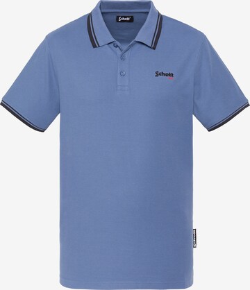 Schott NYC Shirt in Blau: Vorderseite
