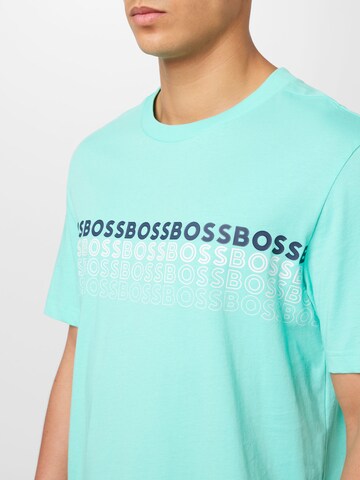 BOSS Green - Camiseta en azul