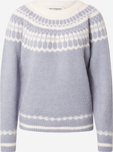 Lollys Laundry Pullover 'Lana' in rauchblau / weiß, Produktansicht