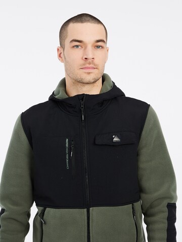 PROTEST Fleecejacke 'PRTGRID'‌‌ in Grün