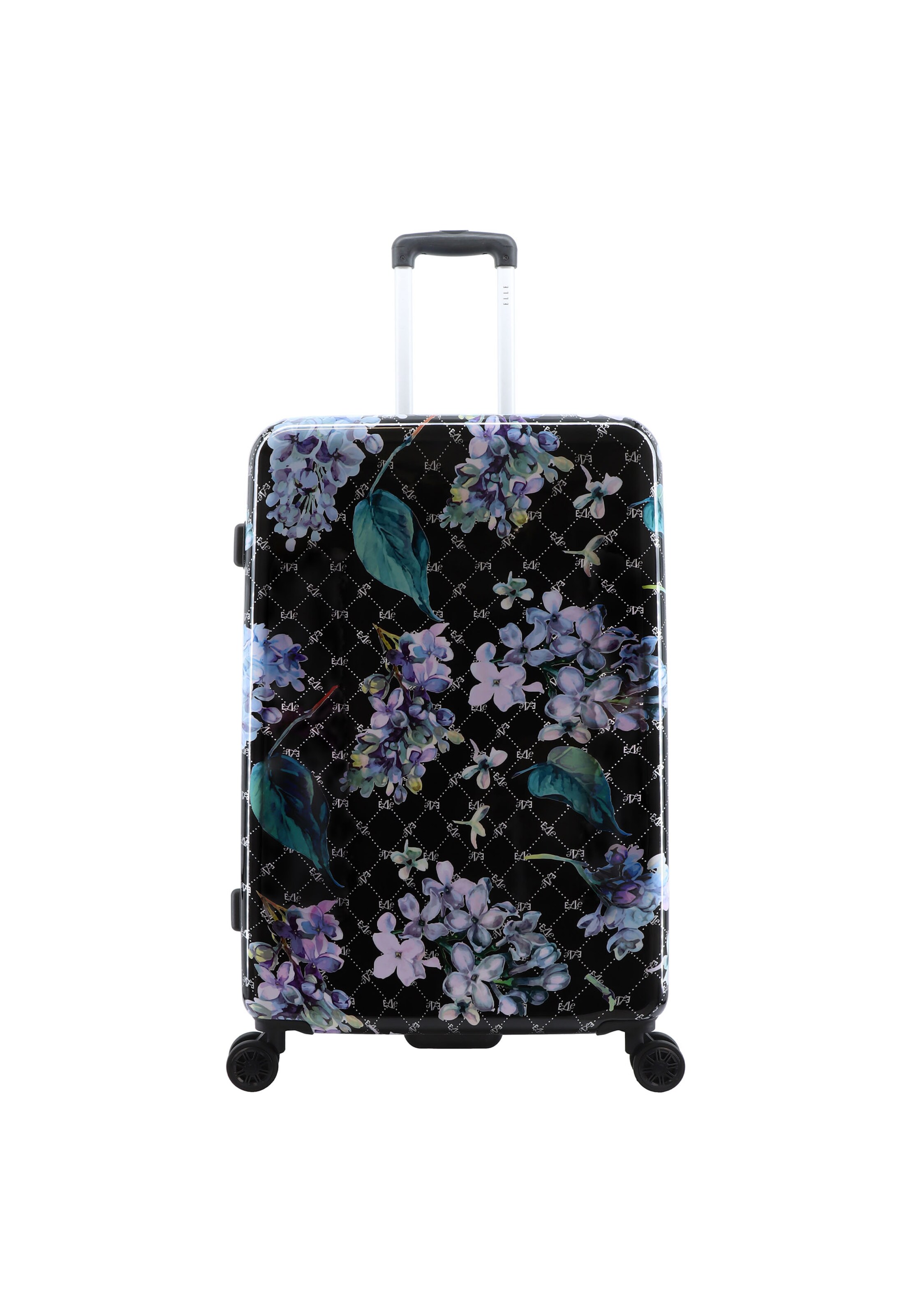 ELLE Suitcase 'Floret' in Black: front