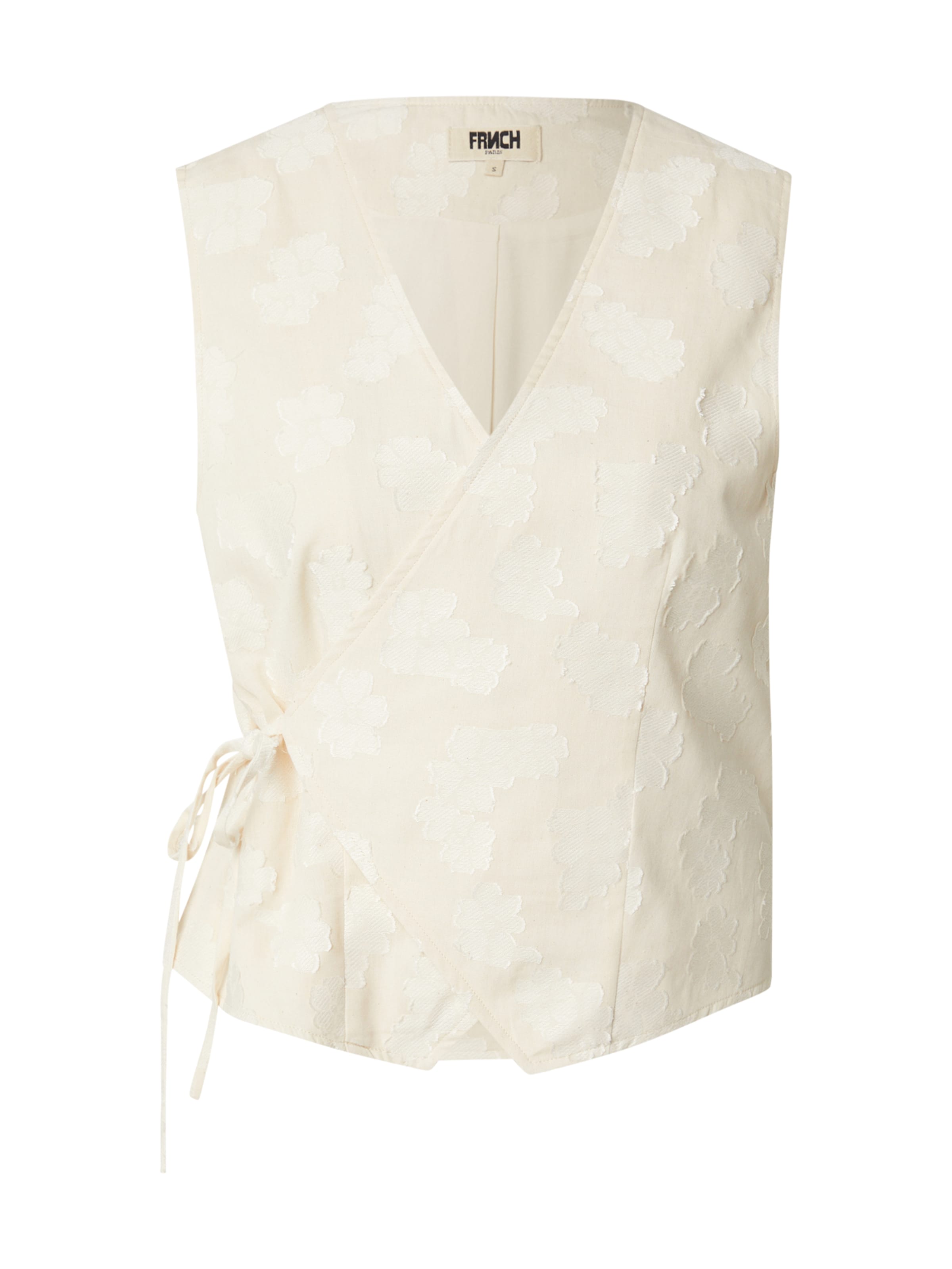 FRNCH PARIS Blouse in Beige: voorkant
