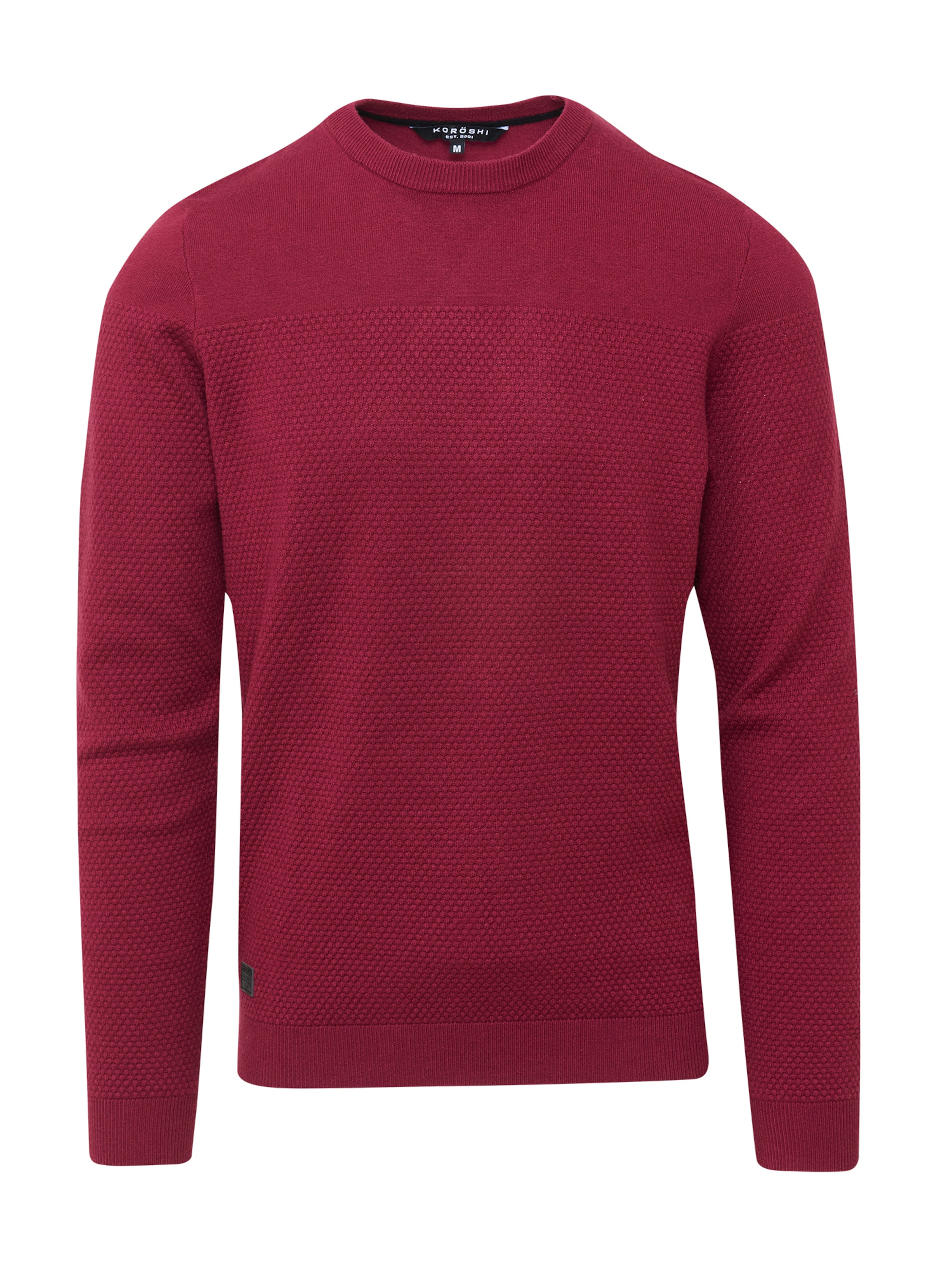 Pull-over KOROSHI en rouge : devant