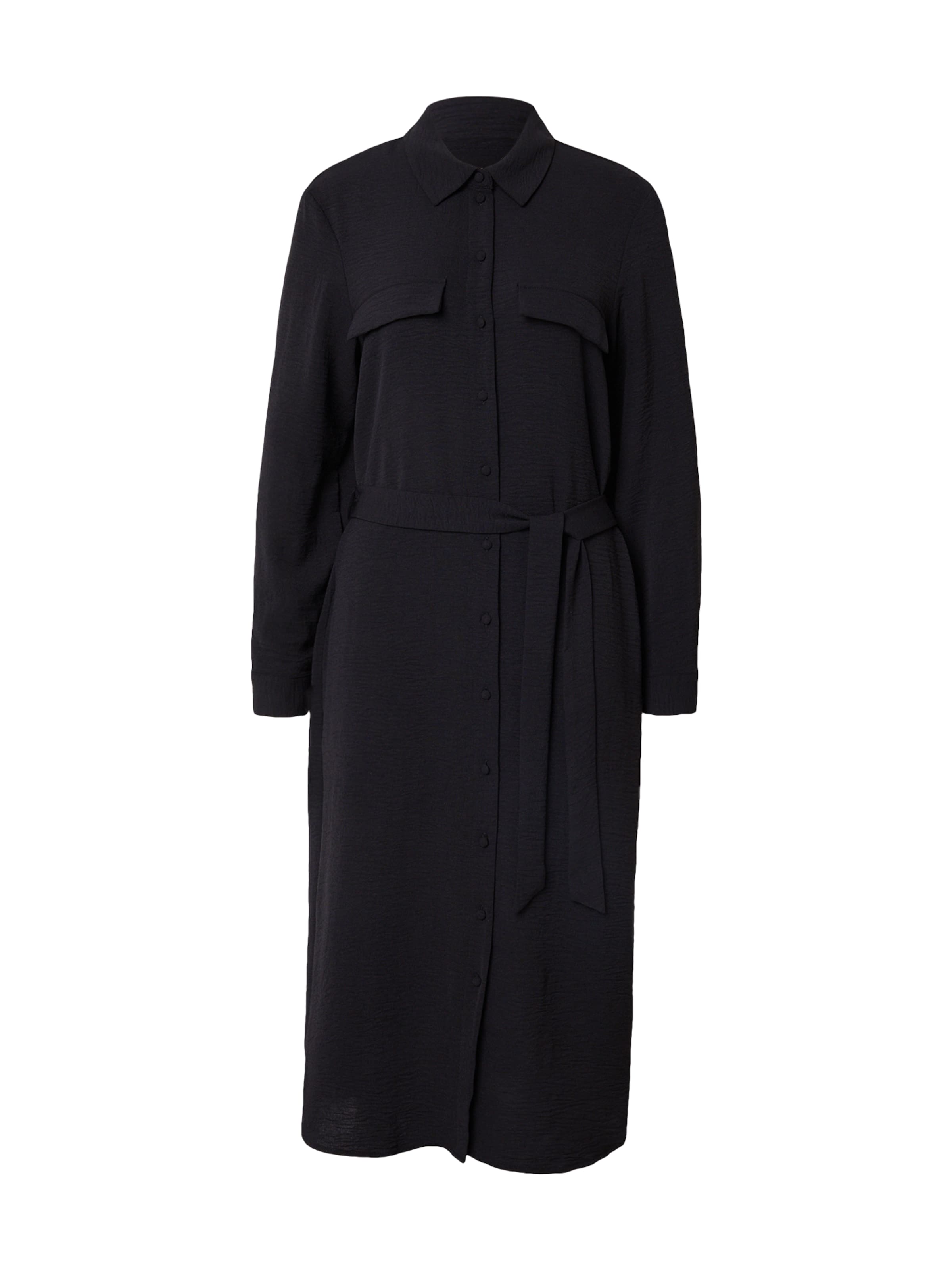 VERO MODA Платье-рубашка 'VMALVA' в Черный: спереди