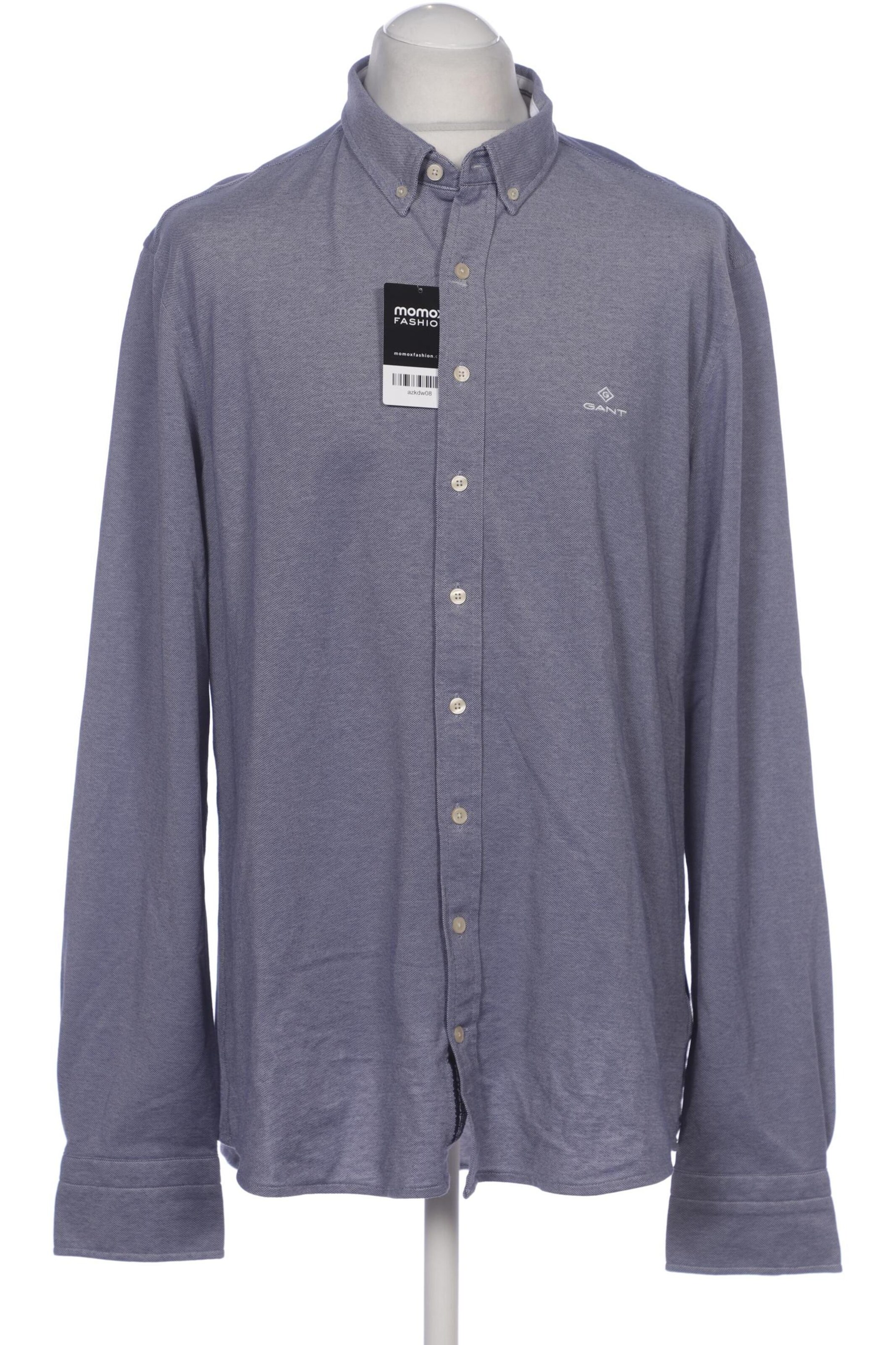GANT Button Up Shirt in XXL in Blue: front