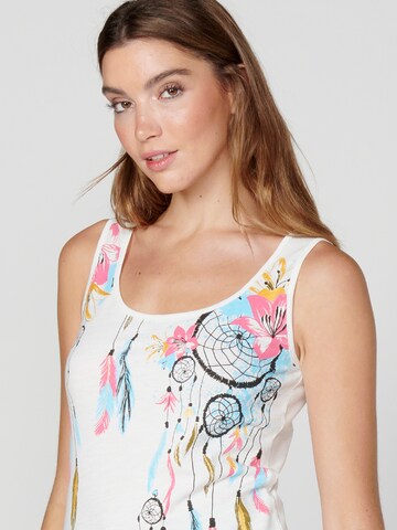 KOROSHI Top in Weiß