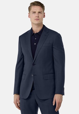 Coupe regular Veste de costume Boggi Milano en bleu : devant