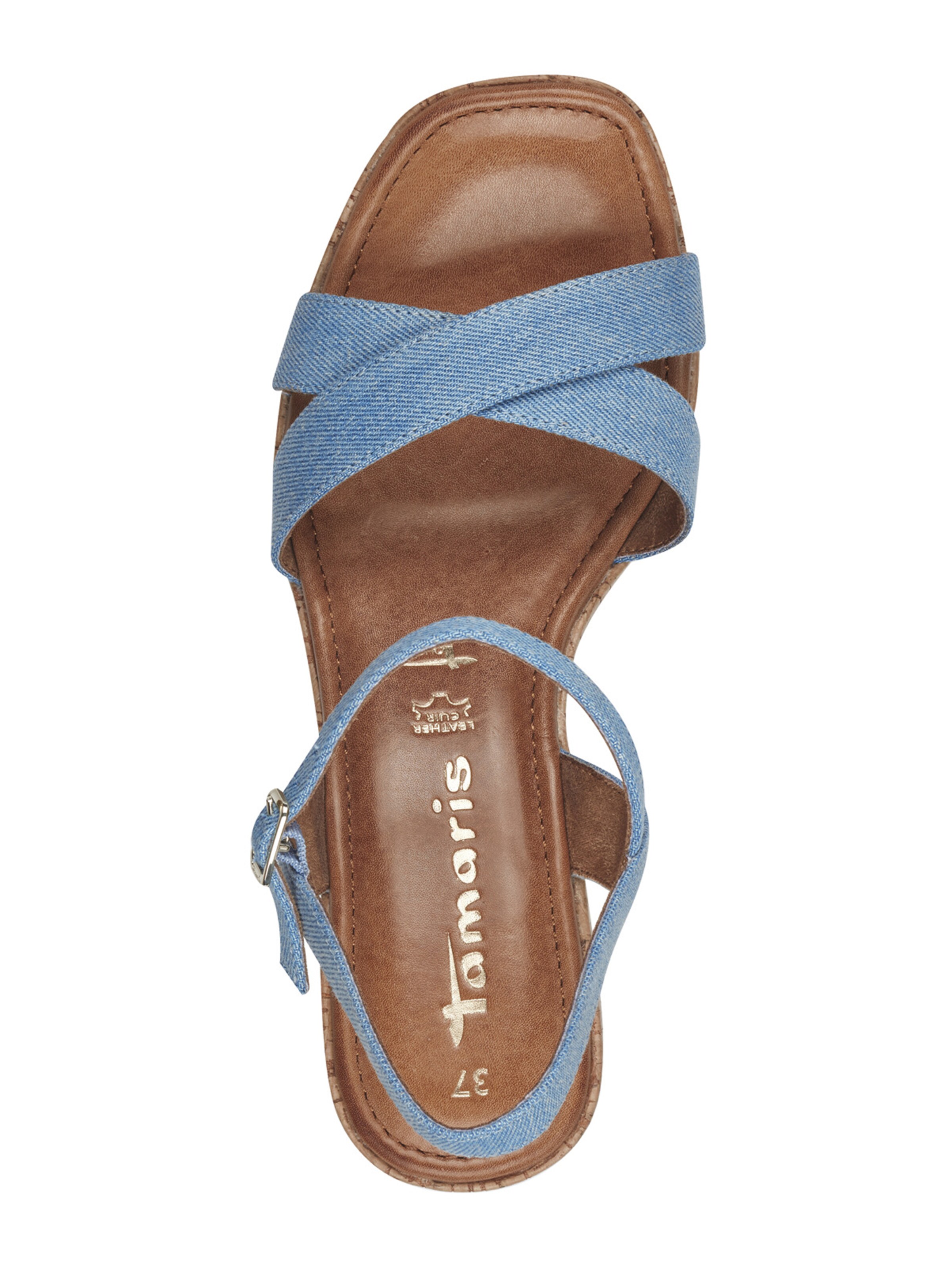Sandales à lanières Tamaris en bleu