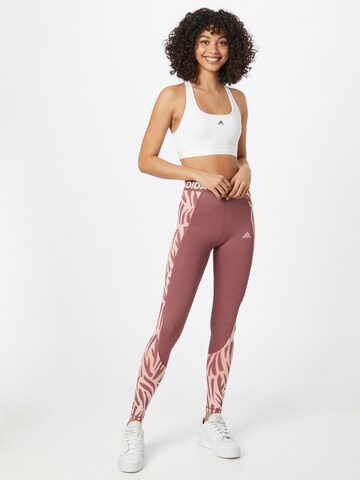 Skinny Pantaloni sportivi di ADIDAS SPORTSWEAR in rosso