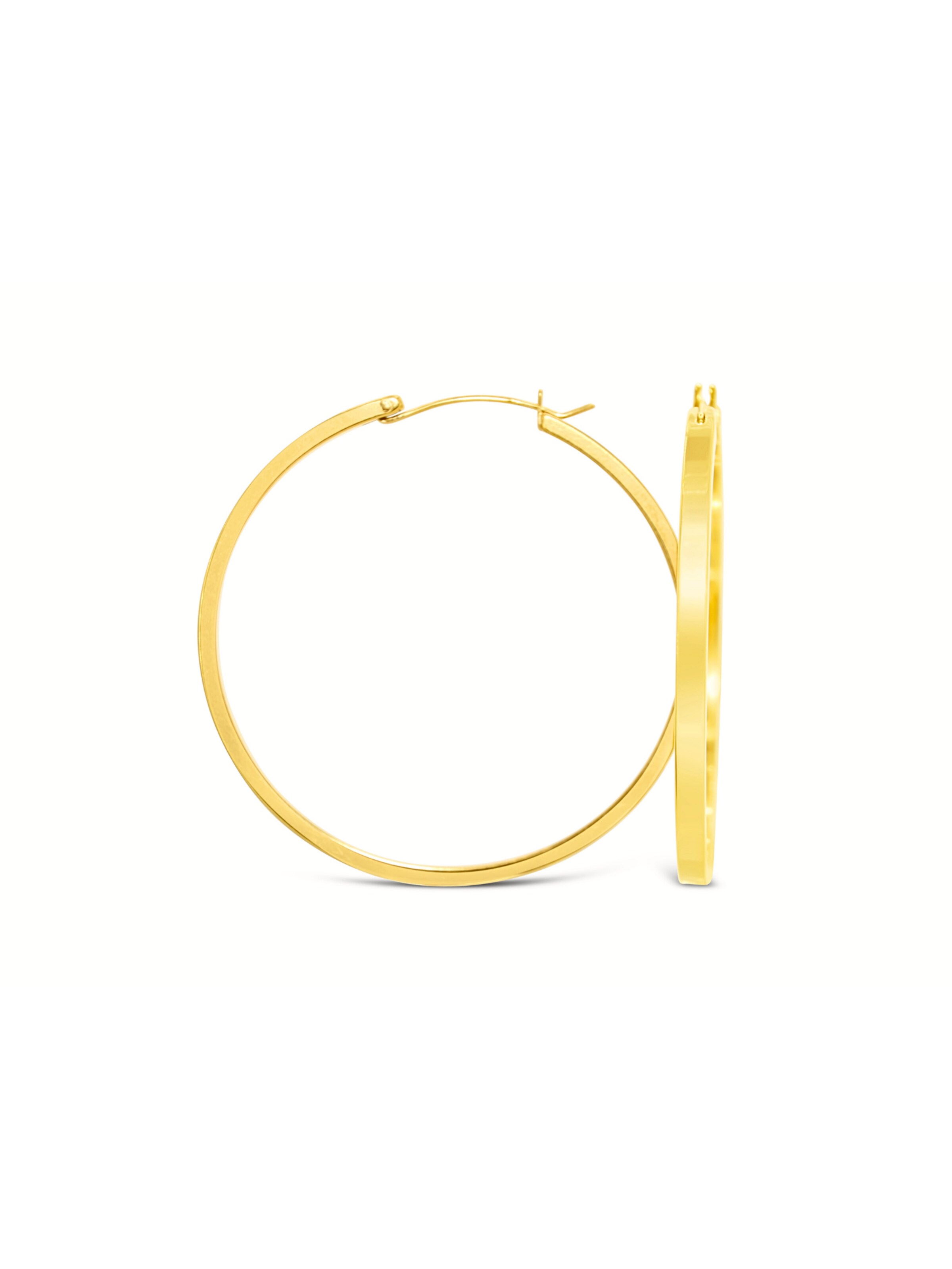 ARS-ARGENTI Earrings 'XL MOONKISSED CIRCLES' in Gold: front