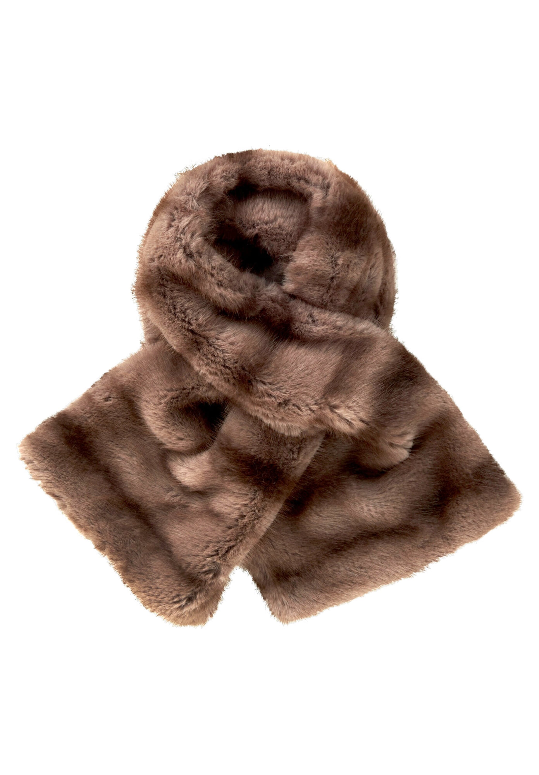 Cartoon Schal in Beige: Vorderseite