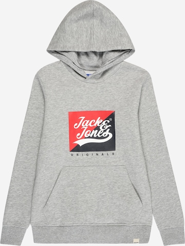 Jack & Jones Junior Sweatshirt 'BECKS' in Grey: front